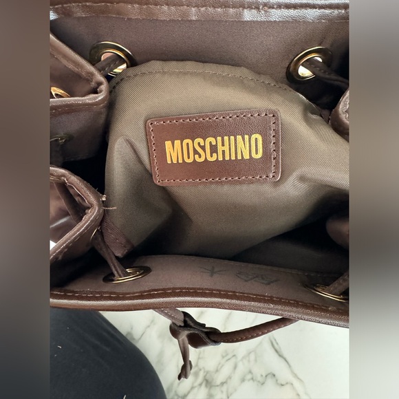 Moschino Vintage Heart Charm Nylon Backpack - Picture 3 of 6